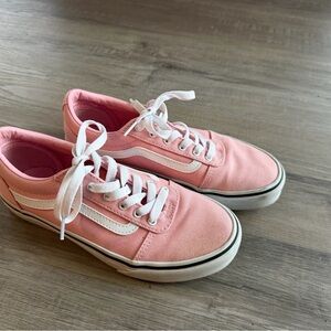 Vans Pink and White Old Schools